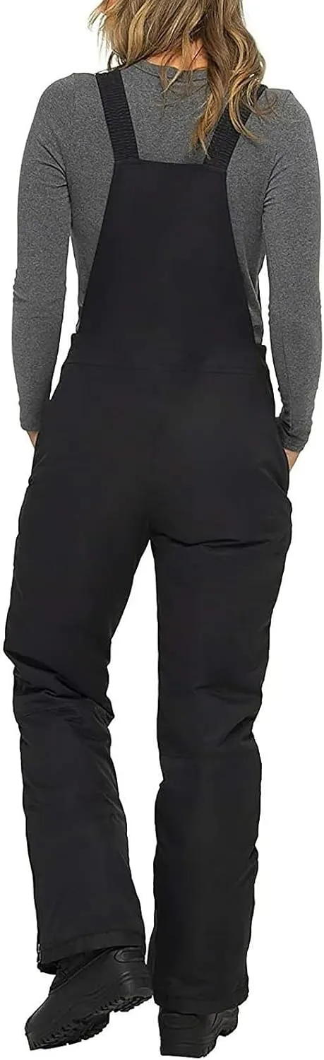 YRAETENM Womens Ski Snow Bibs Pants Winter Insulated Snowboard Overalls Outdoor Waterproof Windproof Adjustable Jumpsuits