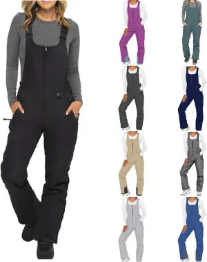 YRAETENM Womens Ski Snow Bibs Pants Winter Insulated Snowboard Overalls Outdoor Waterproof Windproof Adjustable Jumpsuits