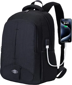 Zecti Travel Laptop Backpack for Men Women Durable Carry on Backpack for Work, Travel, College Backpack with USB Charging Hole, Water Resistant, Large Capacity