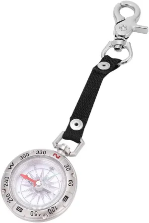 Zinc Alloy Camping Hiking Portable Pocket Watch with Keychain for Outdoor Accessories