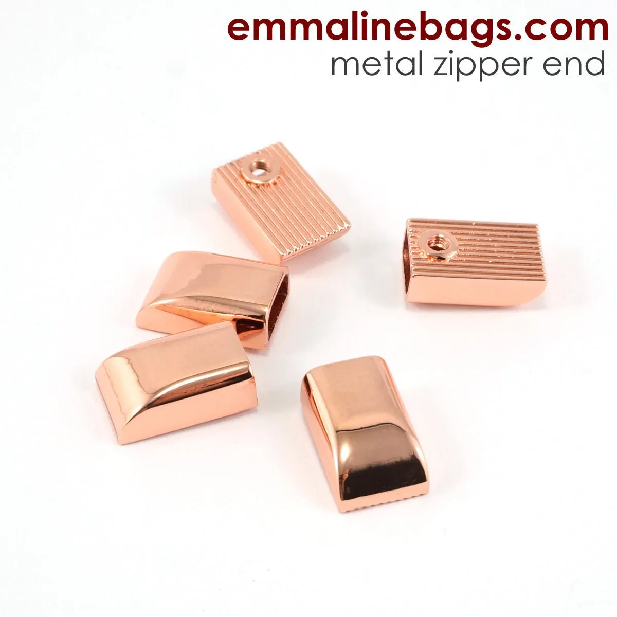Zipper Ends or Cord Ends - Pack of 5 | Emmaline Brand Hardware