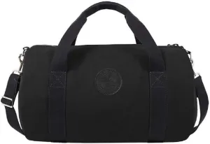 Zippered Round Duffel Bag (Black)