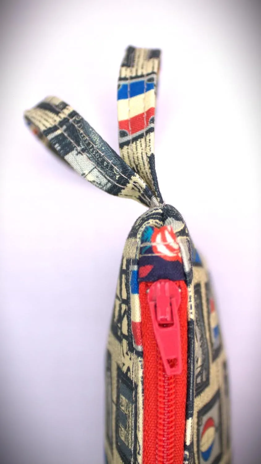 Zippered Wristlet-Handbag-Pouch (Paris Postage)