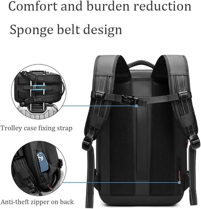 ZJQ Go Trend Mart Backpack, Pro–Travel Smart with Vacuum Compression & Waterproof Design, 60L Vacpack Backpack with Vacuum (Army Green)