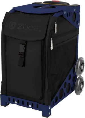 ZUCA Stealth Sport Insert Bag and Navy Blue Frame with Flashing Wheels